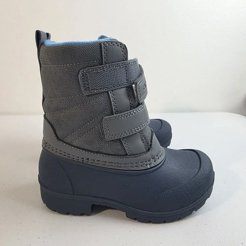 Carters Deltha size 9M Blue & Gray Waterproof Insulated Winter Snow Duck Boot
